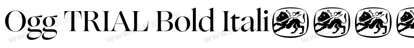 Ogg TRIAL Bold Itali字体转换